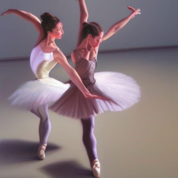 Elegant Ballet Dance Digital Art