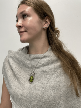 limited edition floral series necklace owl