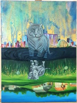 Wild and Urban Contrasting Landscapes