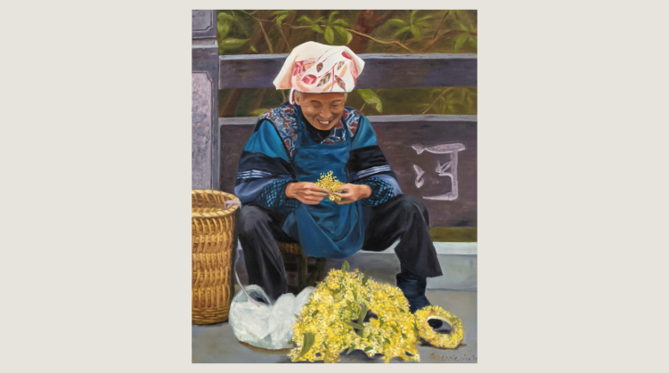 Painting by Queenie Kou