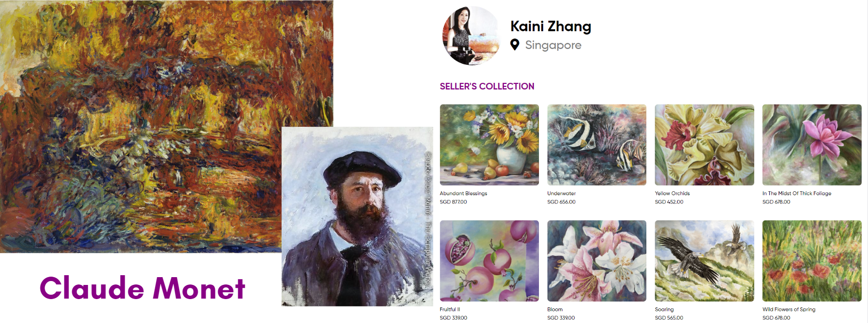 Brushes of Resilience: Claude Monet and Zhang Kaini